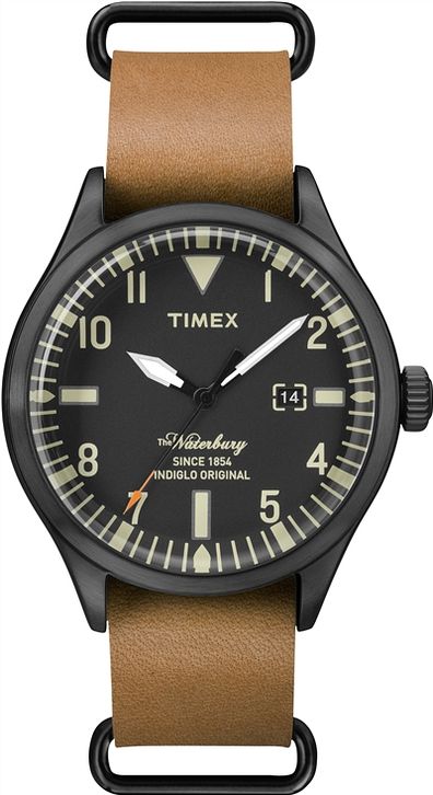 Men's Timex The Waterbury Leather Strap Watch TW2P64700