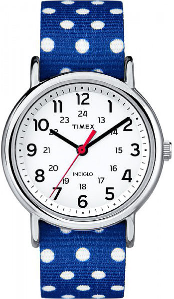 Women's Timex Weekender Dots Reversible Nylon Strap Watch TW2P66000