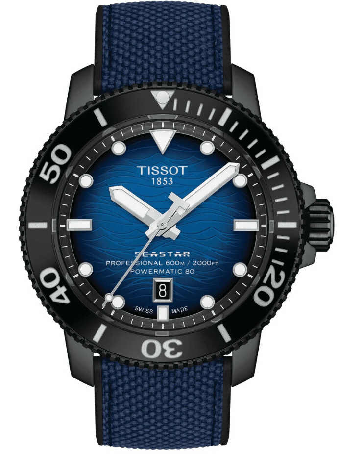 Men's Tissot Seastar 2000 Professional Automatic Diver's Watch T1206073704100