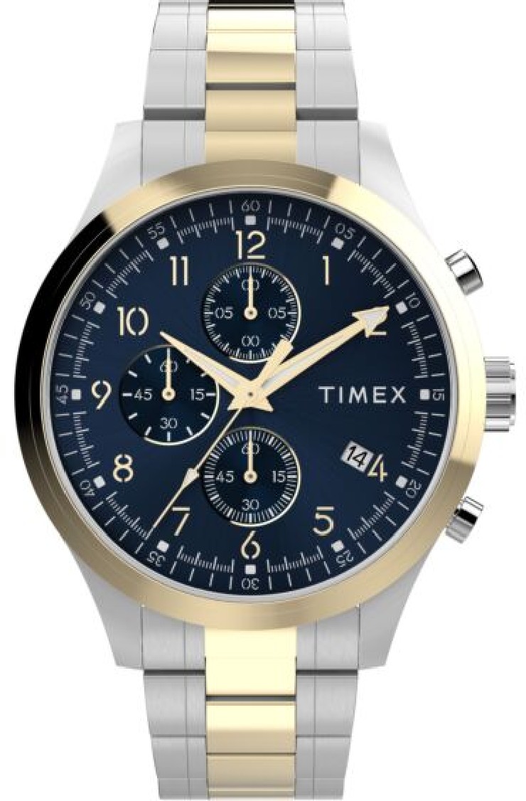 Men's Trend 43mm Two-Tone Stainless Steel Chronograph Watch TW2Y01500