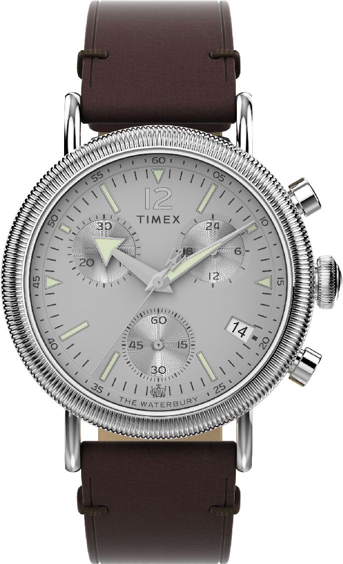 Men's Timex Waterbury Standard Chronograph Gray Dial Watch TW2W20800