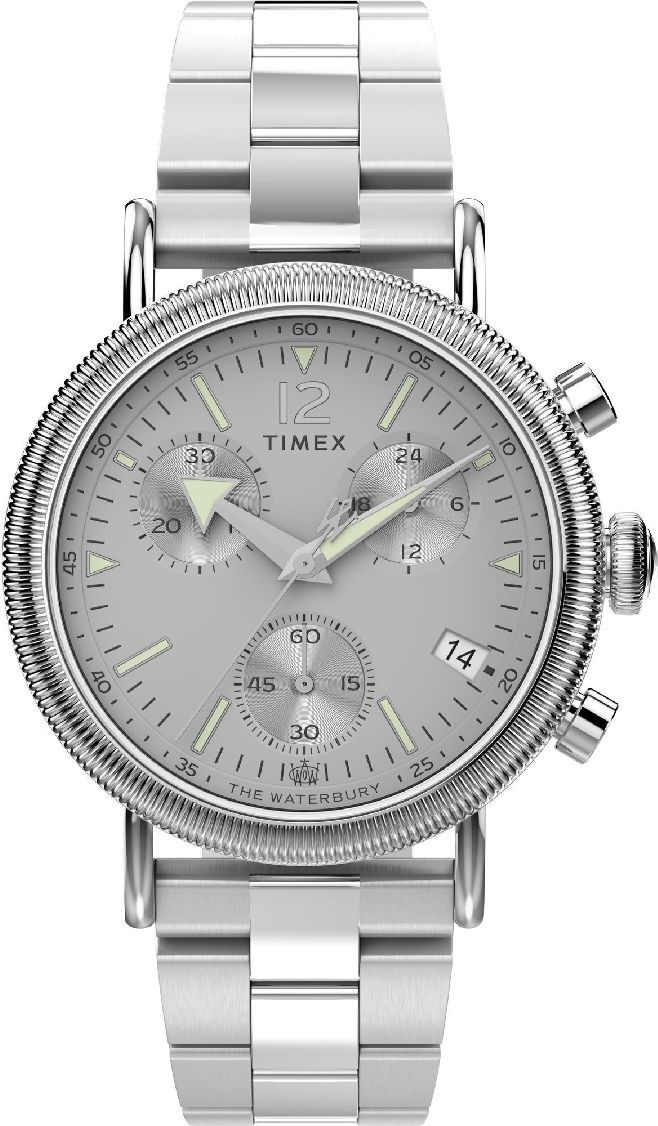 Men's Timex Waterbury Standard Chronograph Gray Dial Watch TW2W20900
