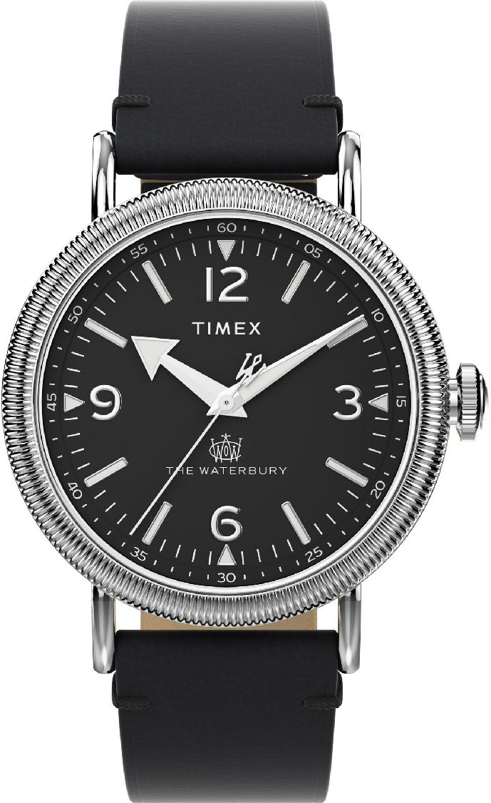 Men's Timex The Waterbury Standard Black Dial Watch TW2W20200