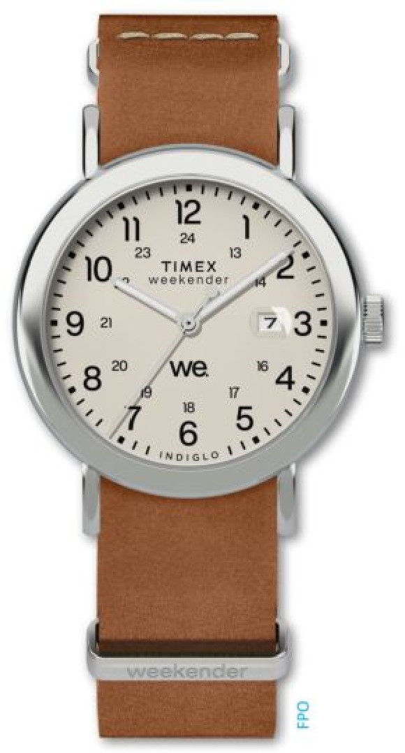 Men's Weekender 40mm Leather Strap Watch TW2W86900