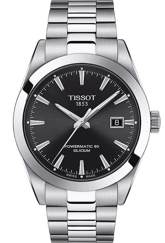 Mens Tissot 1853 Gentleman Powermatic 80 Silicium Automatic Watch T1274071105100