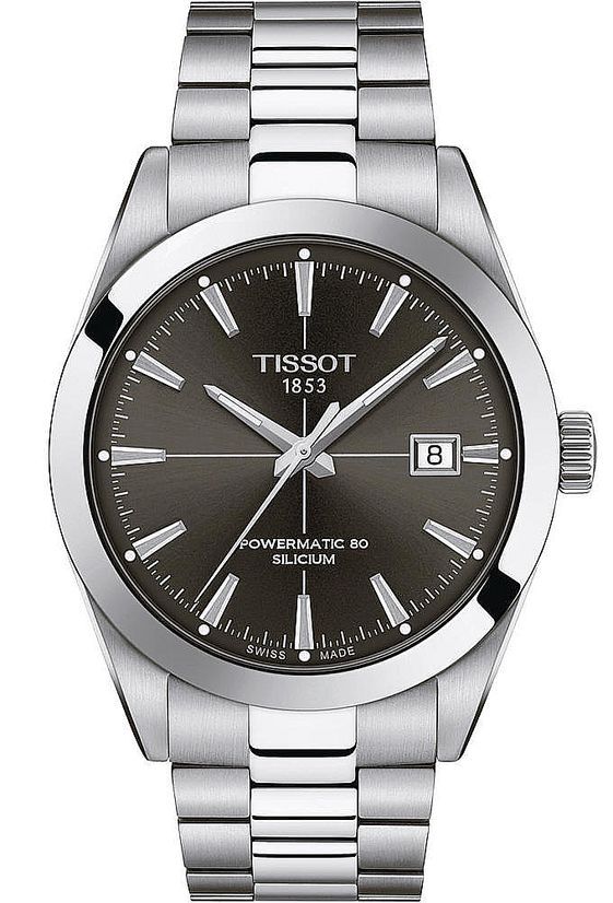 Mens Tissot 1853 Gentleman Powermatic 80 Silicium Automatic Watch T1274071106101