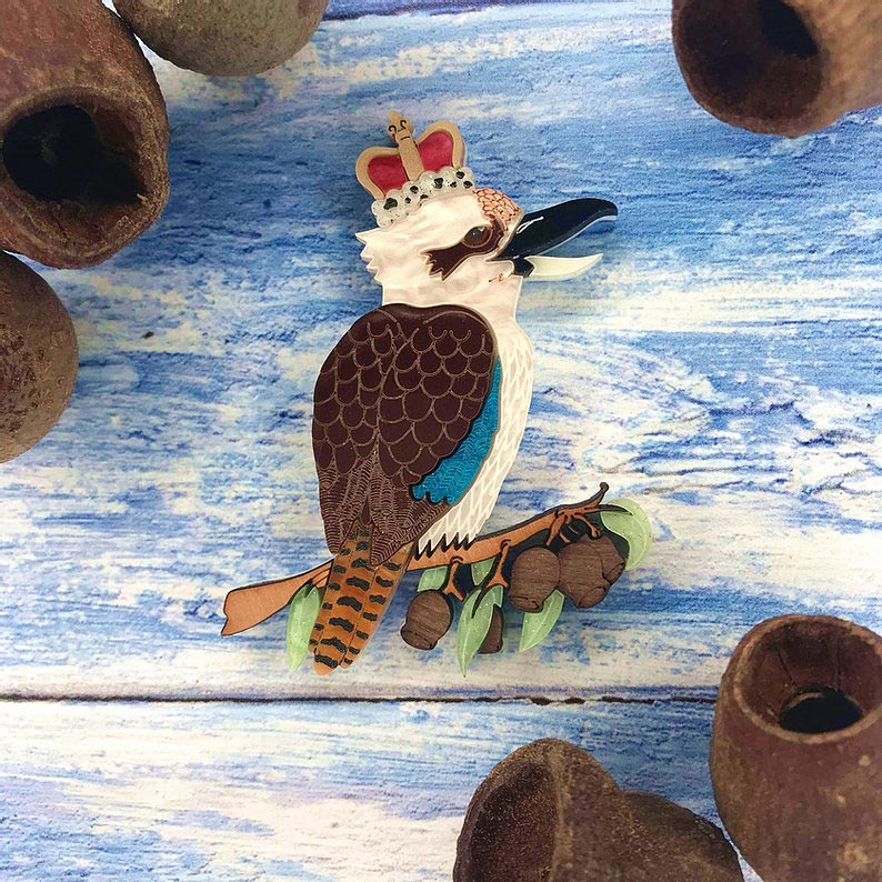 Merry King Of The Bush Brooch By Gory Dorky
