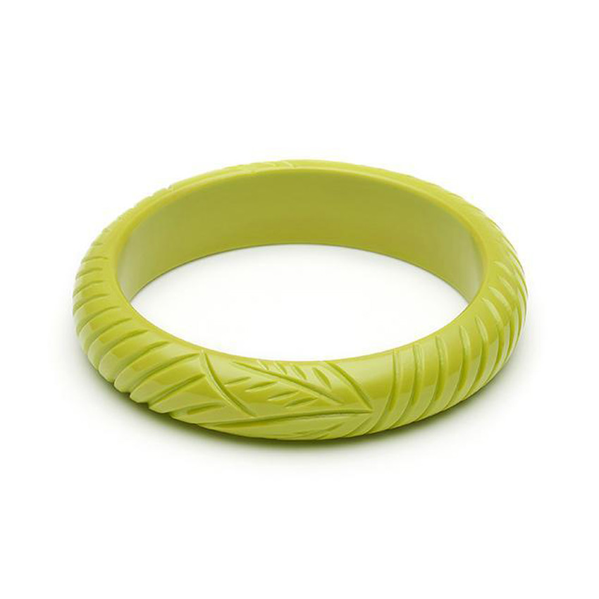 Midi Chartreuse Fakelite Bangle By Splendette