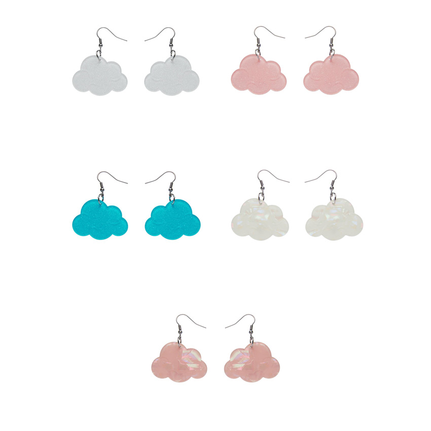Cloud Drop Earrings By Erstwilder - Pick Your Color!