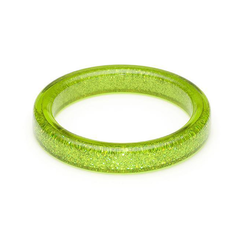New Lime Glitter Bangle By Splendette