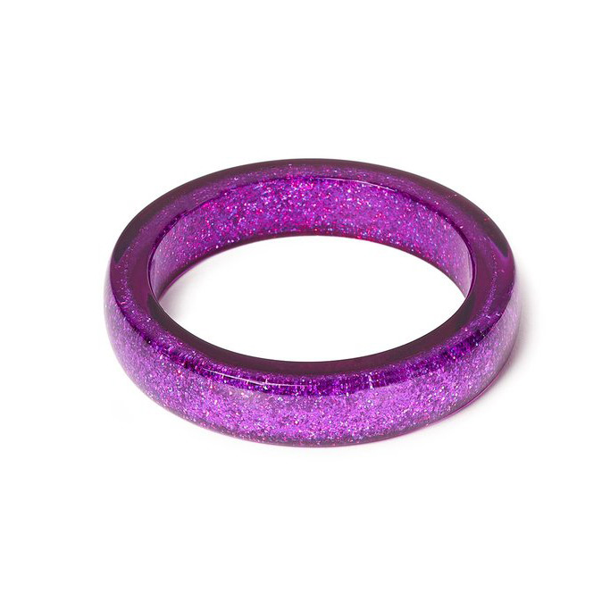 New Purple Glitter Bangle By Splendette