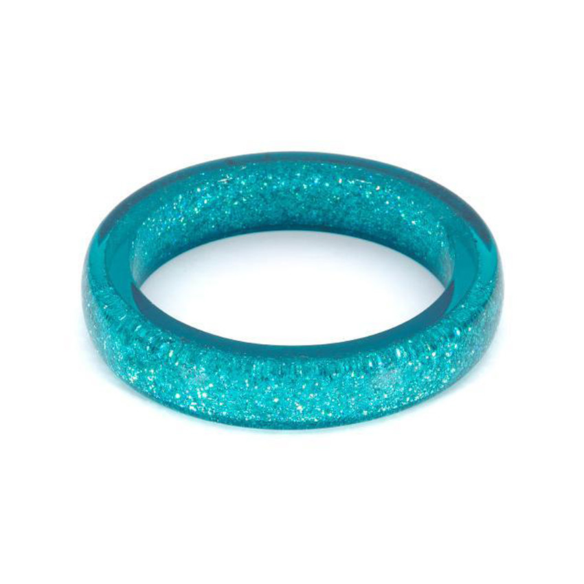 New Teal Glitter Bangle By Splendette