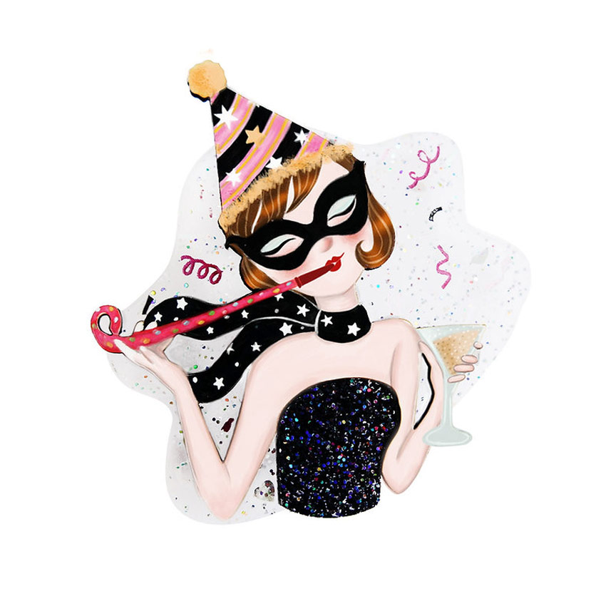 New Years Eve Brooch By Laliblue