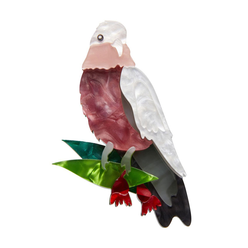 No Christmas Fool Galah Brooch By Erstwilder