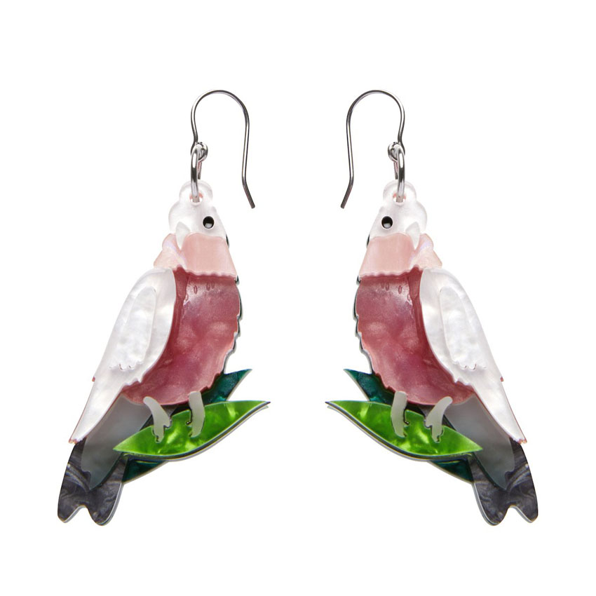 No Christmas Fool Galah Earrings By Erstwilder