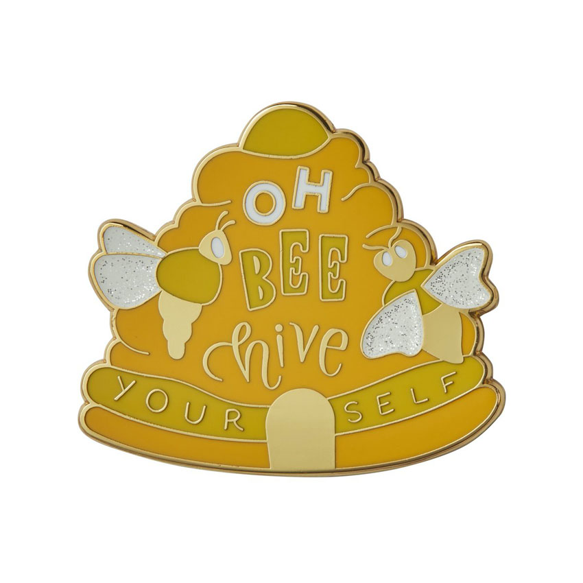 Oh Bee Hive Enamel Pin By Erstwilder X Liz Harry