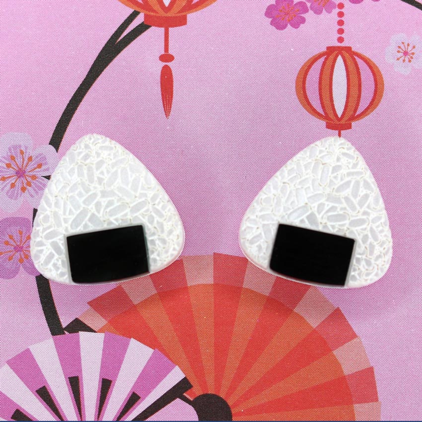 Onigiri Earrings By Gory Dorky