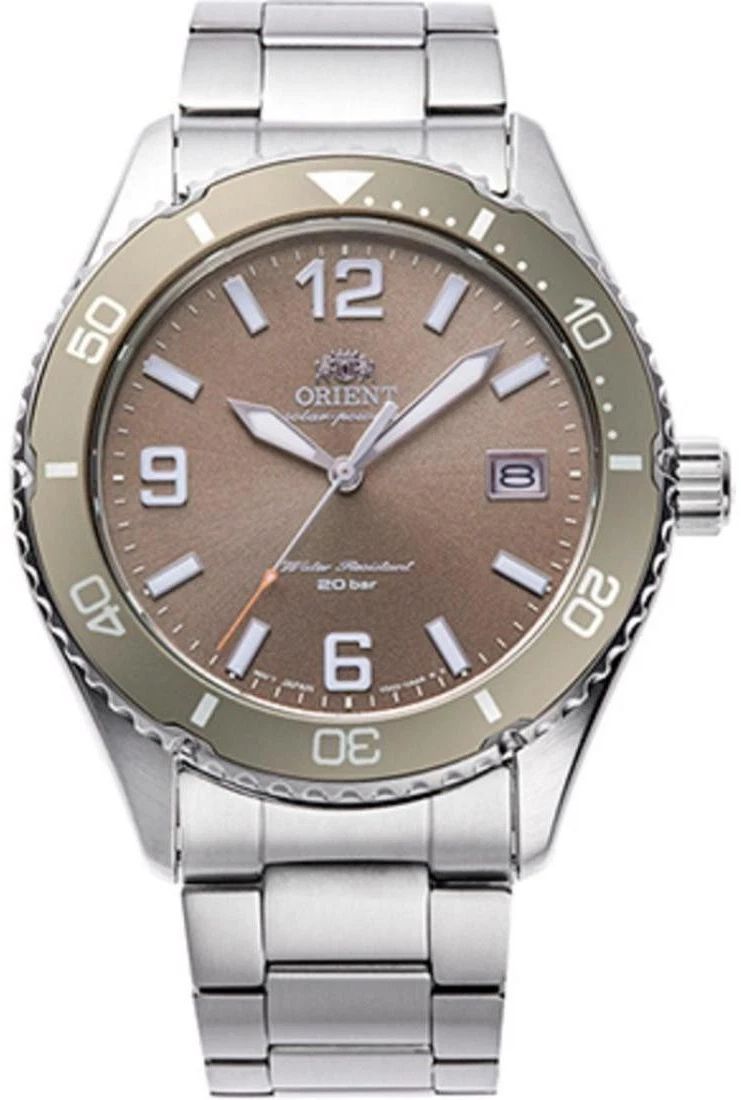 Orient RA-WJ0004Y10B Men's Solar Power Sports Stainless Steel Watch RA-WJ0004Y