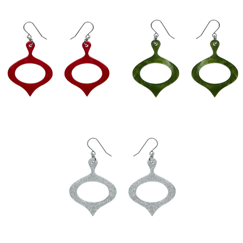 Ornament Drop Earrings By Erstwilder - Pick Your Color!