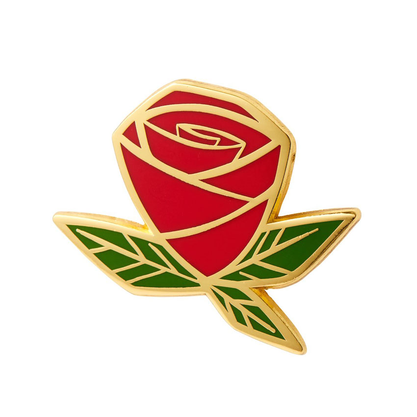 Painted Rose Enamel Pin By Erstwilder