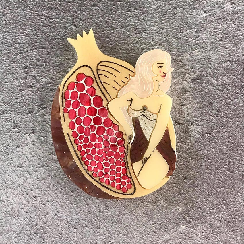 Persephone Brooch By Kimchi And Coconut