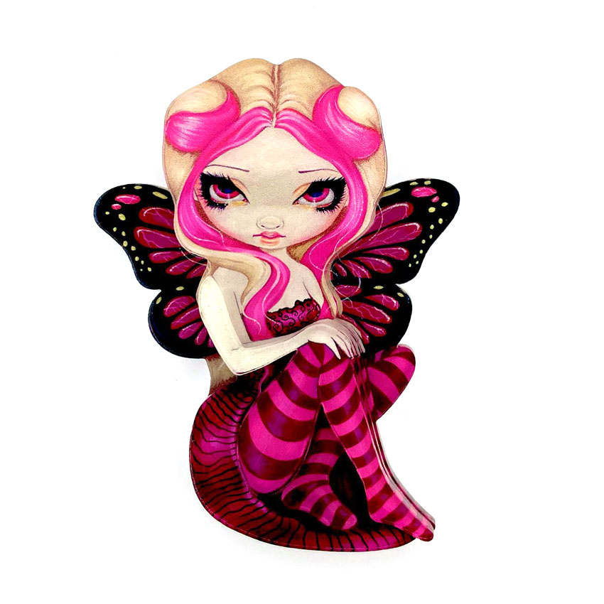 Pink Lightning Fairy Brooch By Wintersheart