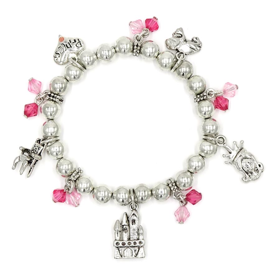 Pink Princess Charm Bracelet