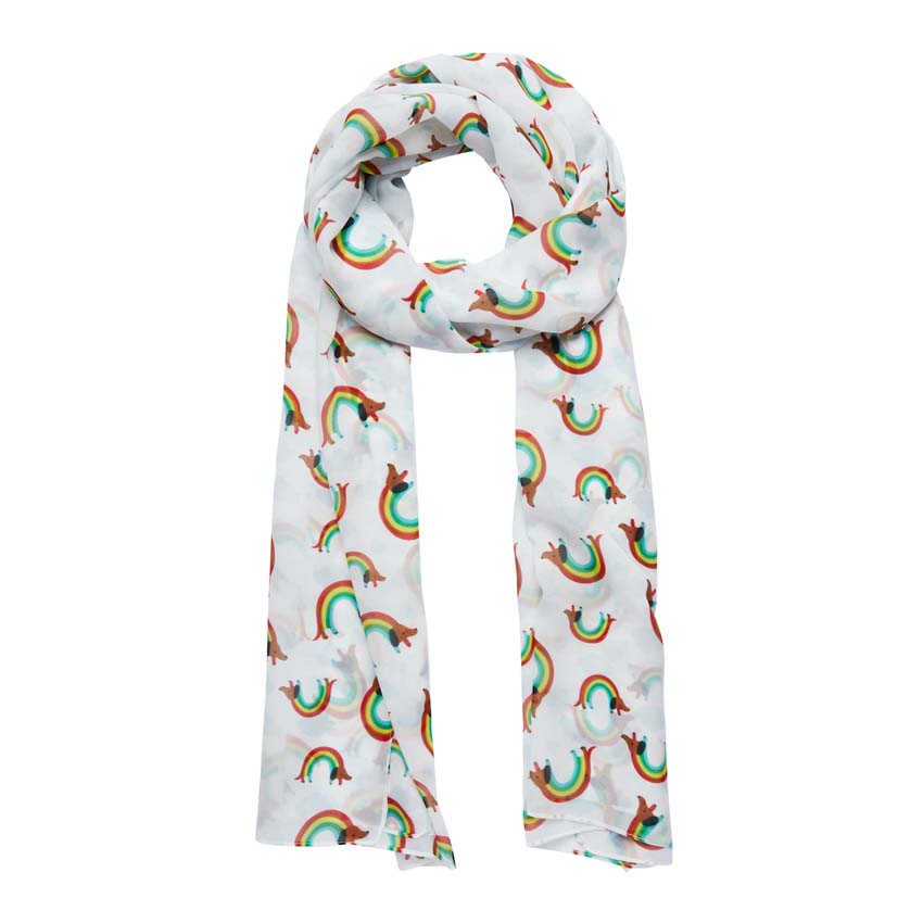 Rainbow Ruff Neck Scarf By Erstwilder