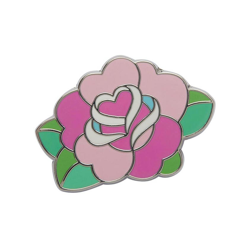 Roses Are Red Enamel Pin By Erstwilder