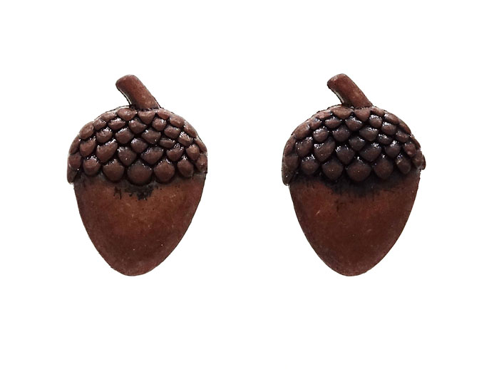 Rustic Acorn Earrings