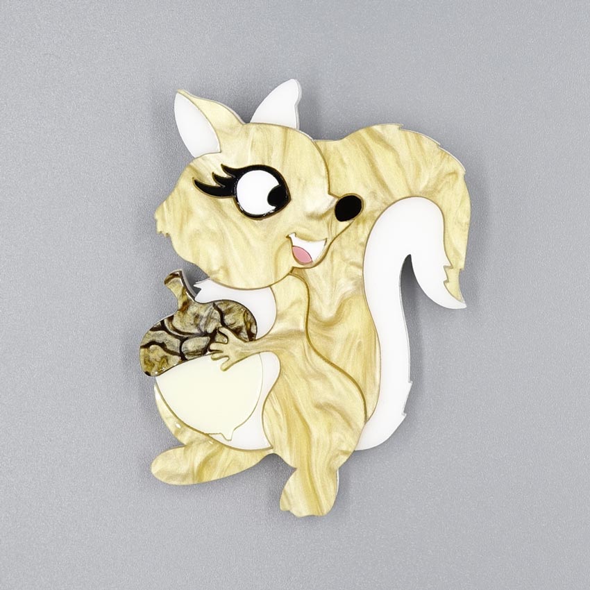 Sarah The Squirrel Brooch By Tantalising Treasures