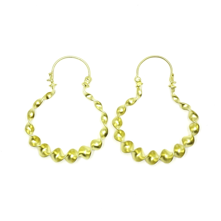 Scottish Ribbon Torc Earrings By Museum Reproductions