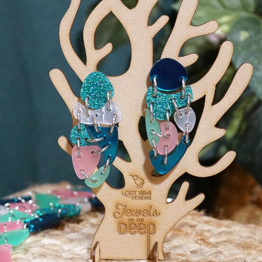 Sea Floor Earrings By Lost Kiwi Designs
