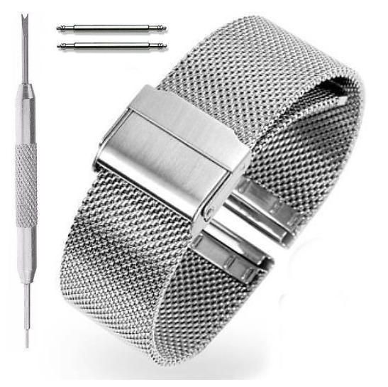 Stainless Steel Mesh Watch Watch Band #5025-14