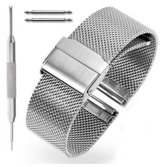 Stainless Steel Mesh Watch Watch Band #5025-22