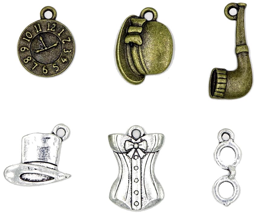 Steampunk Charm Set