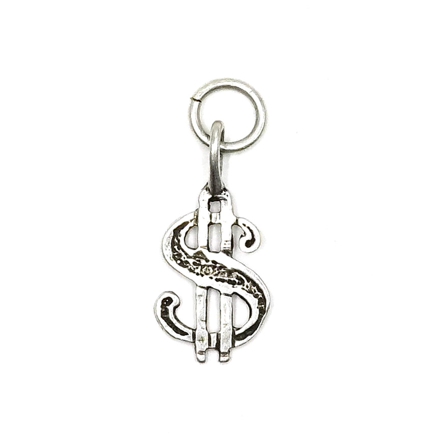 Sterling Dollar Sign Charm