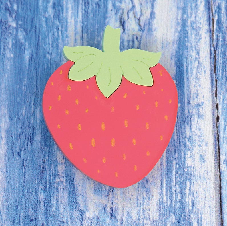 Strawberry Brooch By Kimchi And Coconut