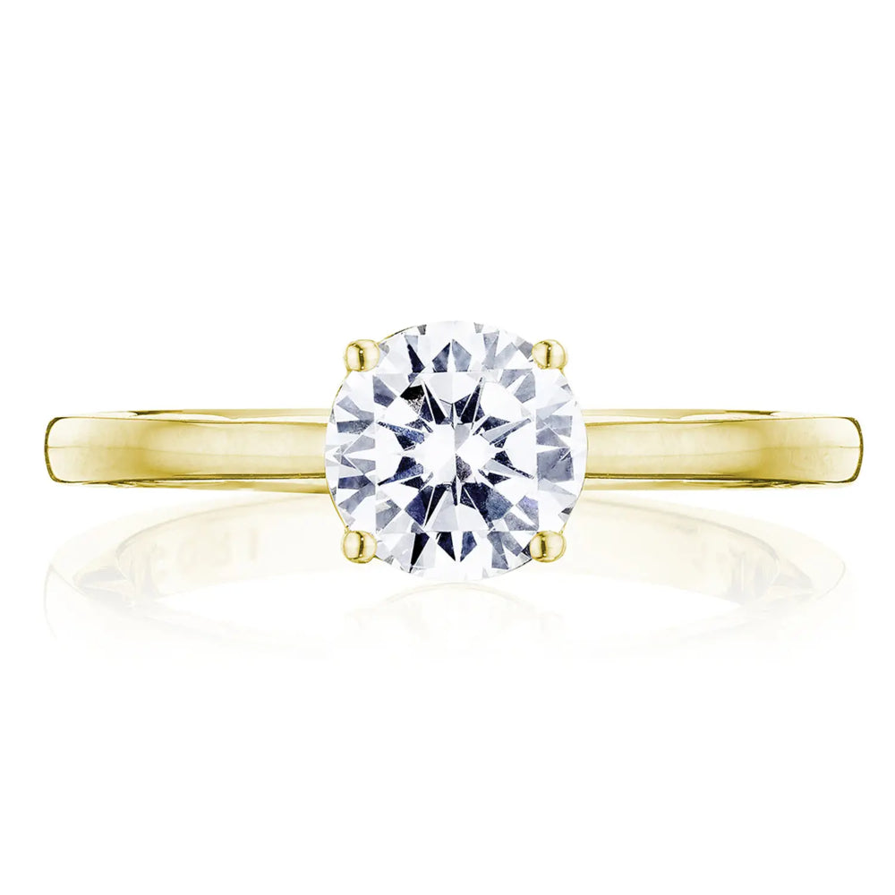 Tacori 14k Coastal Crescent Round Solitaire Engagement Ring