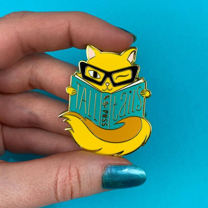 Tall Tails Yellow Enamel Pin By Erstwilder X Liz Harry
