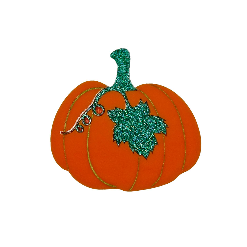 Pumpkin Brooch By Tantalising Treasures