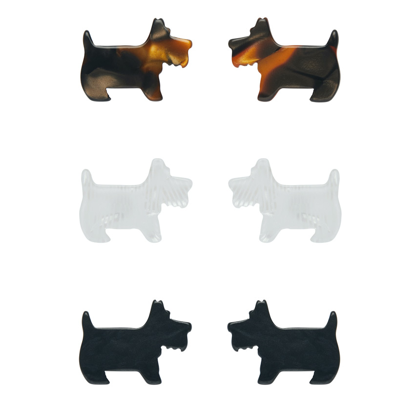 Terrier Dog Stud Earrings By Erstwilder - Pick Your Color!