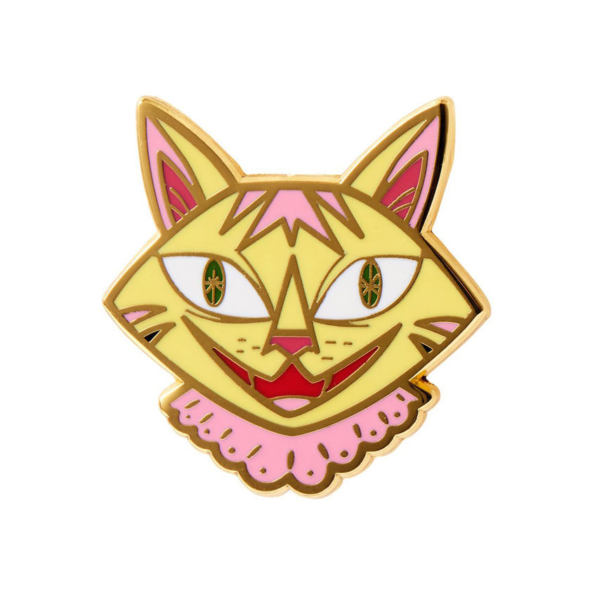 The Cheshire Cat Enamel Pin By Erstwilder