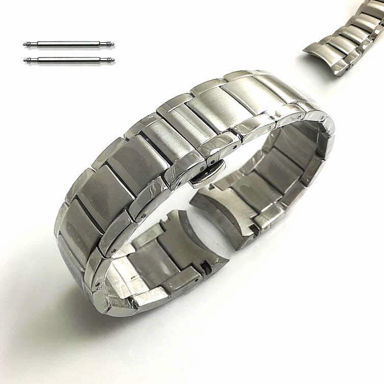 Tissot Compatible High Quality 22mm Solid Metal Curved End Watch Band #5121