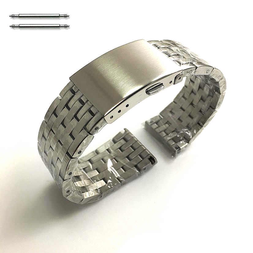 Tissot Compatible Solid Steel Polished Silver Metal Replacement Watch Band #5125