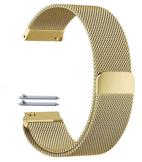 Tommy Hilfiger Compatible Gold Tone Magnetic Clasp Steel Metal Mesh Milanese Bracelet Watch Band Strap #5043