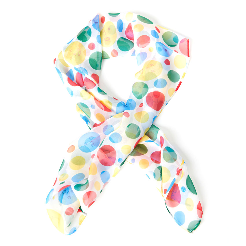 Twister Polka Dot Print Hair Scarf By Hasbro Gaming X Unique Vintage