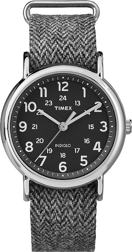 Unisex Timex Weekender Gray Canvas Strap Watch TW2P72000