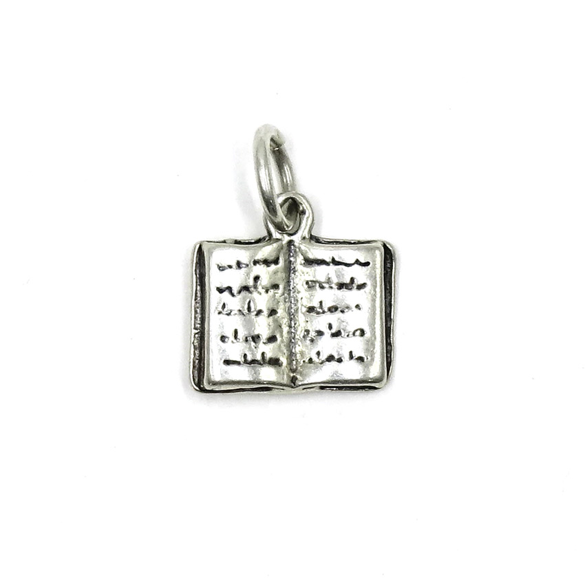 Sterling Open Book Charm