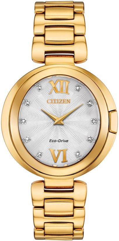 Women's Citizen Eco-Drive Capella Gold tone Watch EX1512-53A